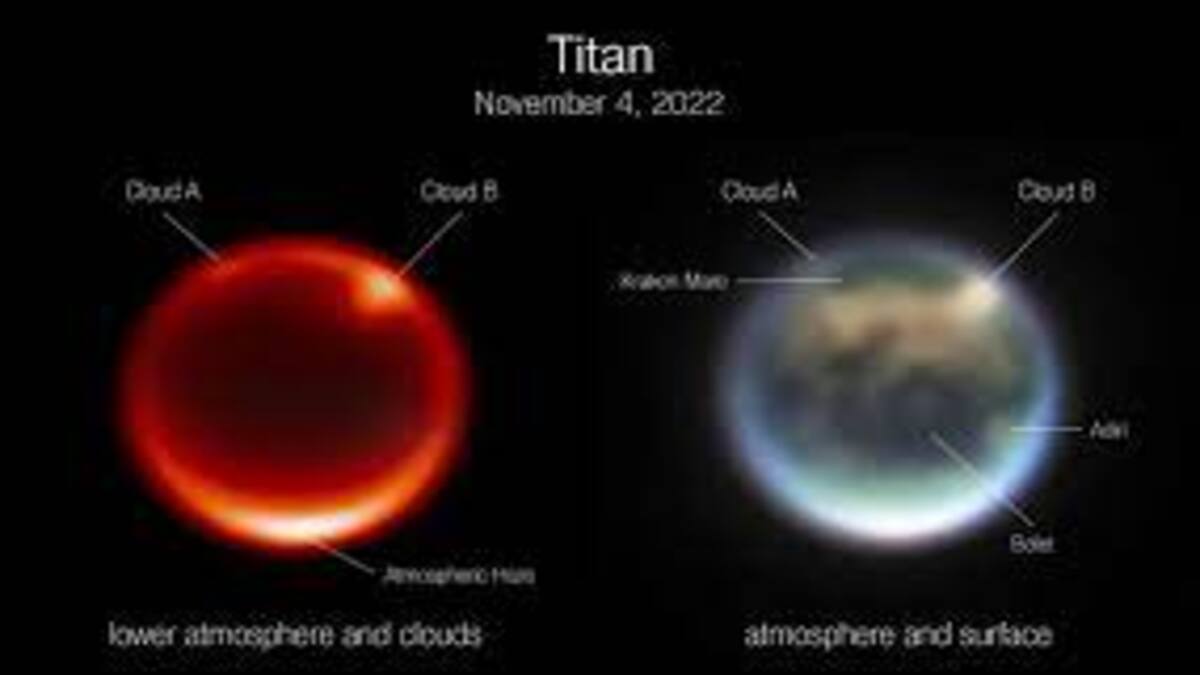 James Webb ci mostra le nuvole della luna di Saturno, Titano