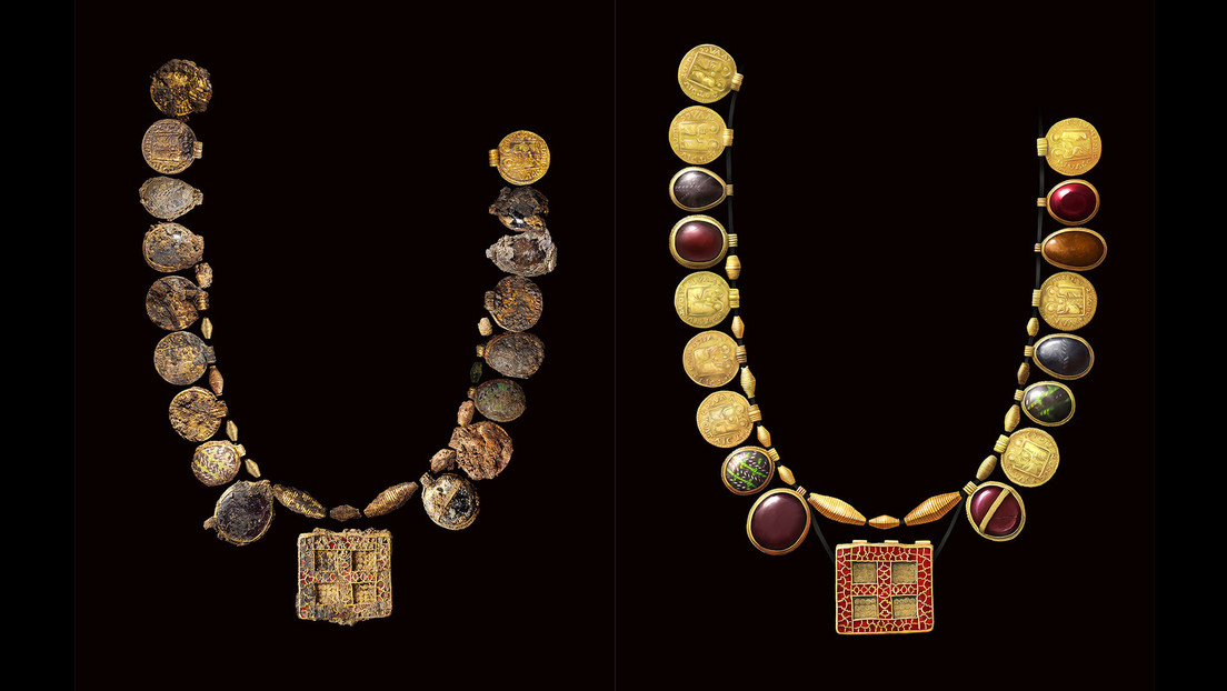 Scoperta in Inghilterra una collana di 1.300 anni ‘senza eguali’