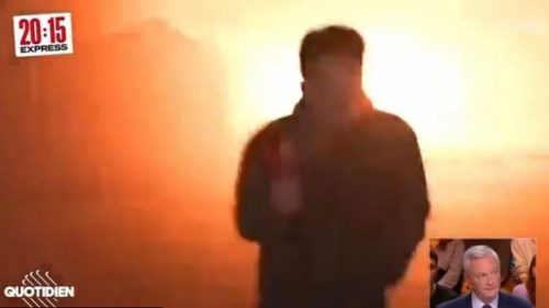 Ucraina: un missile esplode a pochi metri da un giornalista francese. VIDEO