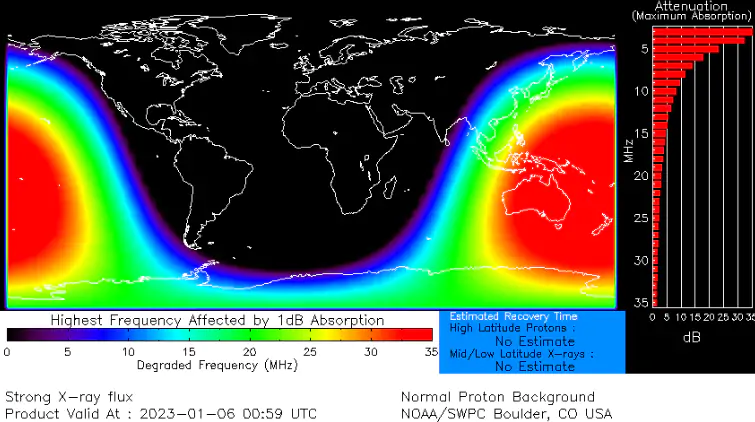 Forte brillamento solare provoca blackout radio nel Pacifico meridionale