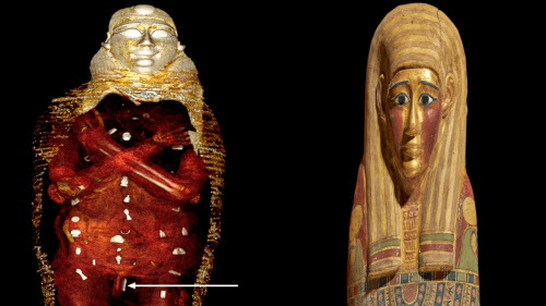 Egitto: scansione rivela preziosi amuleti posti sul corpo di una mummia
