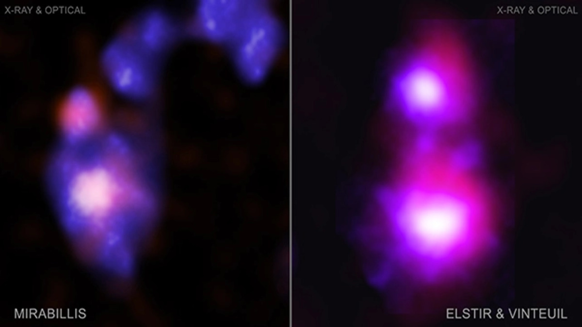 Chandra della NASA scopre buchi neri giganti in rotta di collisione