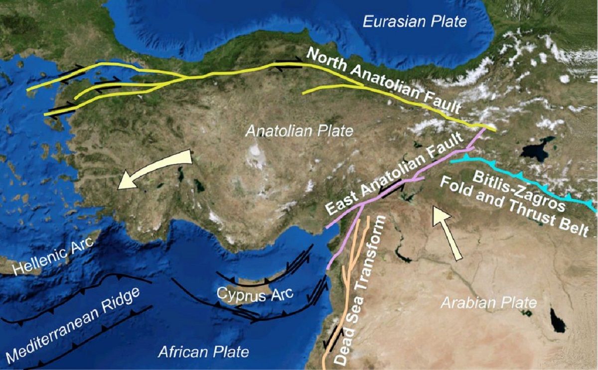 Terremoto Turchia: a scatenare il sisma è stata la grande faglia Est Anatolica