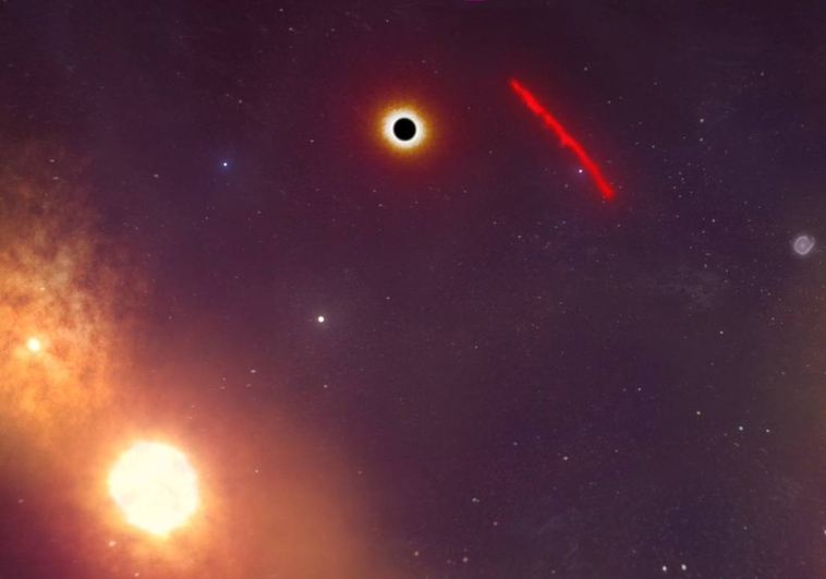 Il buco nero Sagittarius A sta risucchiando una nube di gas 50 volte più grande della Terra
