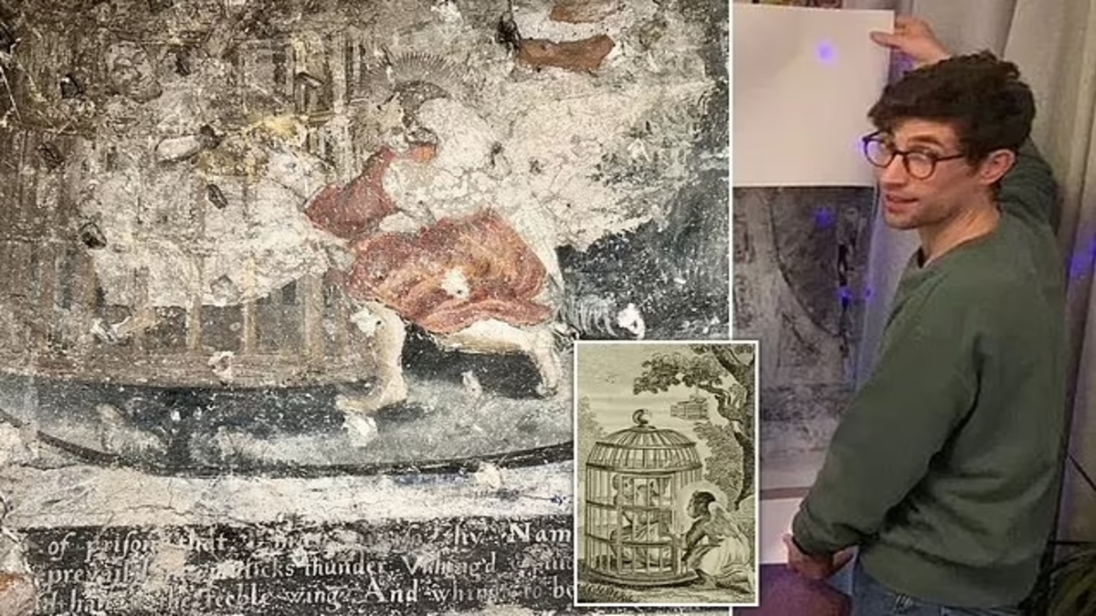 Inghilterra: uomo scopre un ciclo di affreschi del 1600 mentre ristruttura casa