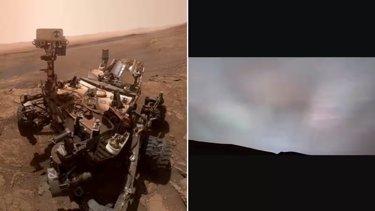 Raggi solari e nuvola a forma di piuma catturati per la prima volta da Curiosity