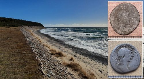 Due monete romane scoperte su un’isola deserta nel Mar Baltico. È mistero