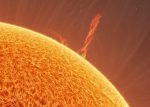 Gigantesca colonna di plasma solare rotante avvistata sul Sole