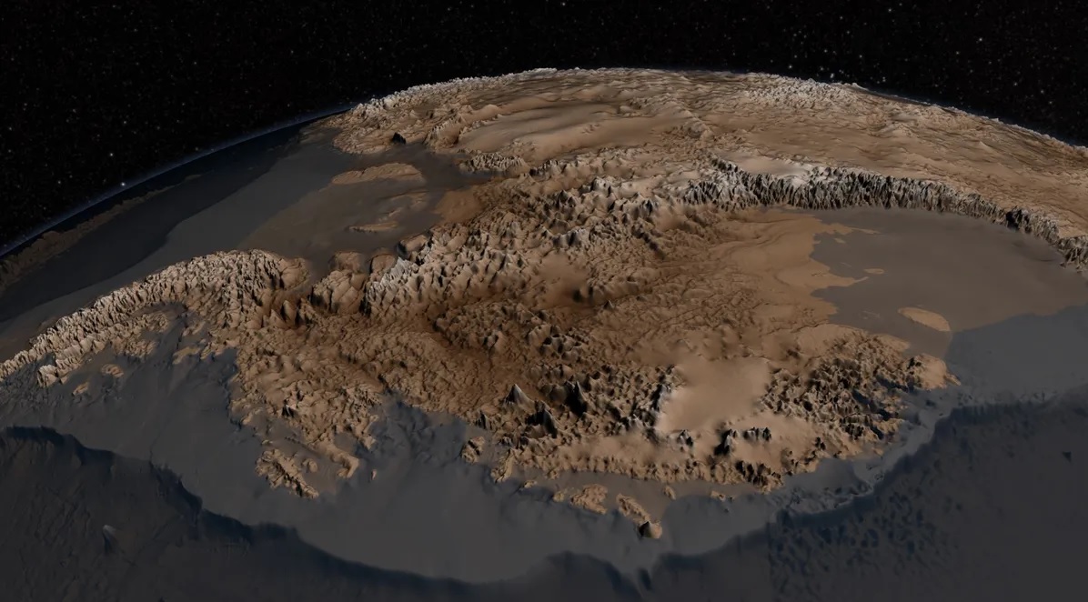 Ecco come sarebbe l’Antartide senza la calotta di ghiaccio