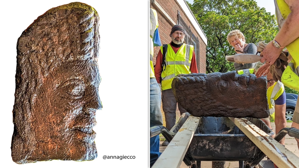 Inghilterra: pensionata scopre due grosse sculture risalenti all’epoca romana