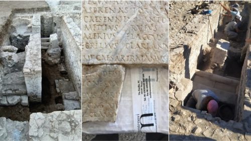 Scoperta antica lastra di marmo che rivela i “segreti” dell’imperatore Adriano