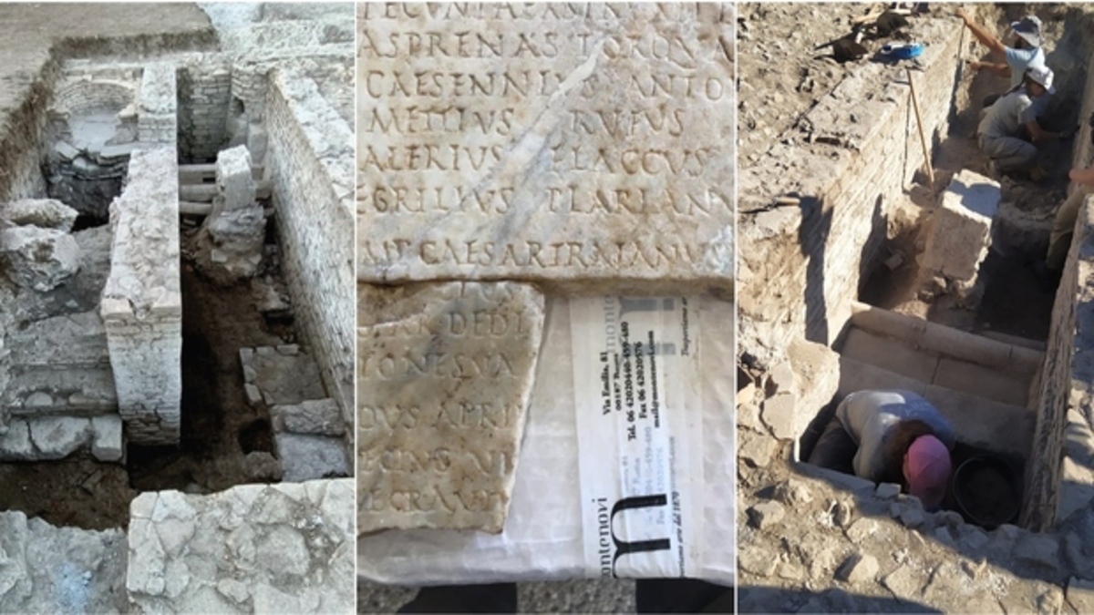 Scoperta antica lastra di marmo che rivela i “segreti” dell’imperatore Adriano