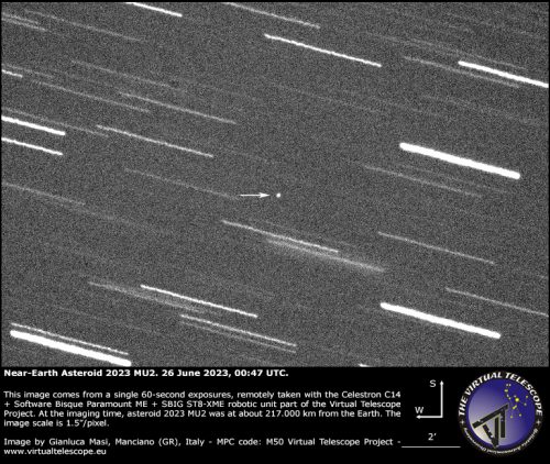 Un asteroide passa vicino alla Terra a più di 3.000 chilometri all’ora. Il video
