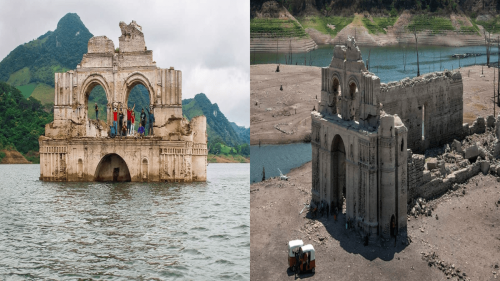 Messico: la siccità fa riemergere un’antica chiesa sommersa