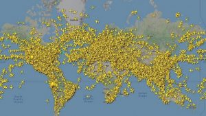 Oltre 22mila aerei volano contemporamente in tutto il mondo: è record