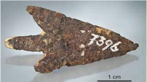 Punta di freccia dell’età del bronzo realizzata con meteorite trovata in Svizzera