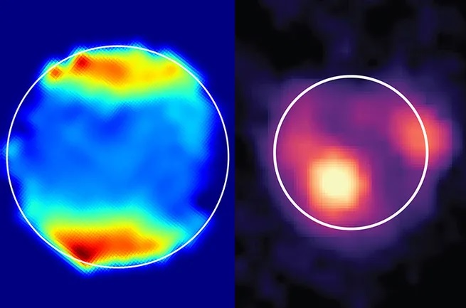 Il telescopio James Webb rileva per la prima volta dei composti presenti sulle lune di Giove