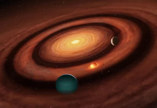 Ecco come i piccoli pianeti possono formarsi tra due giganti gassosi