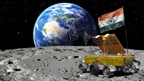 L’India effettua uno storico atterraggio vicino al polo sud della Luna