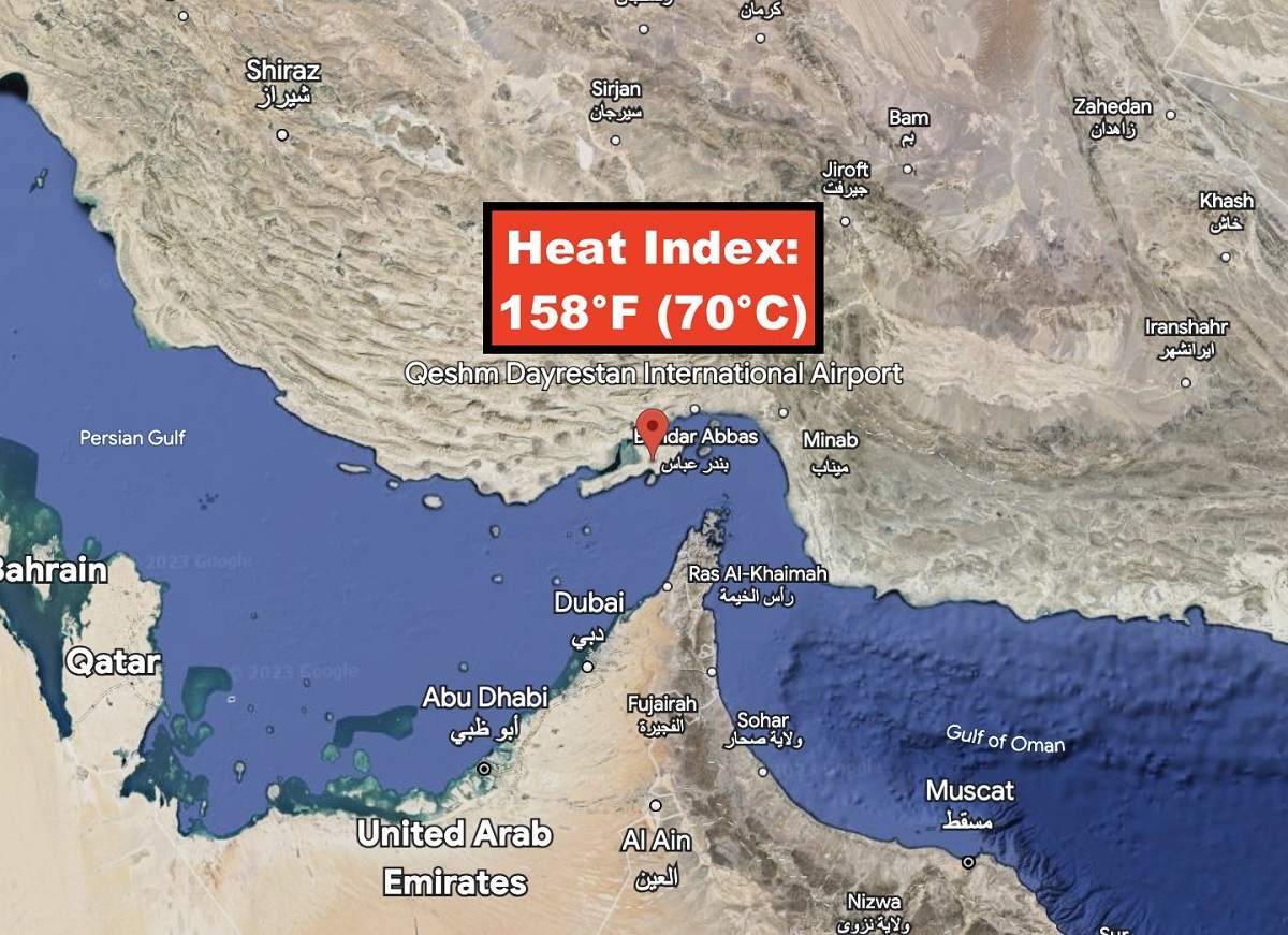 Allarme caldo in Iran: percepiti 70°C, all’aperto si sopravvive per poco tempo