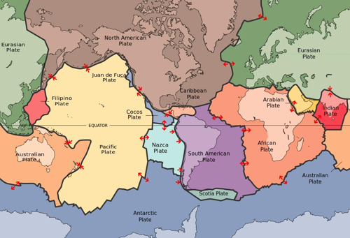 La maggior parte del Ring of Fire coinvolge collisioni tra la placca del Pacifico e i suoi vicini, ma in Sud America è la placca di Nazca che viene sovrapposta