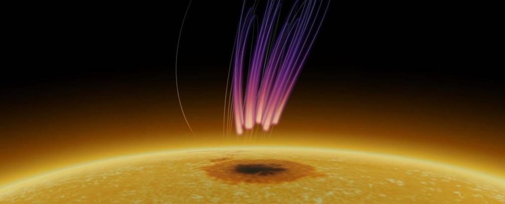 Un team di scienziati ha rilevato un’emissione simile a un’aurora sul Sole