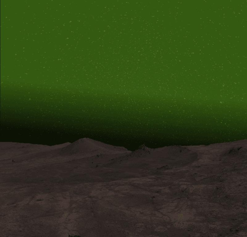 La prima rilevazione del bagliore notturno su Marte