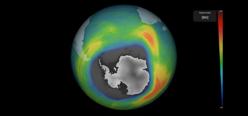 Il buco dell’ozono sopra l’Antartide si ingrandisce a dimensioni record