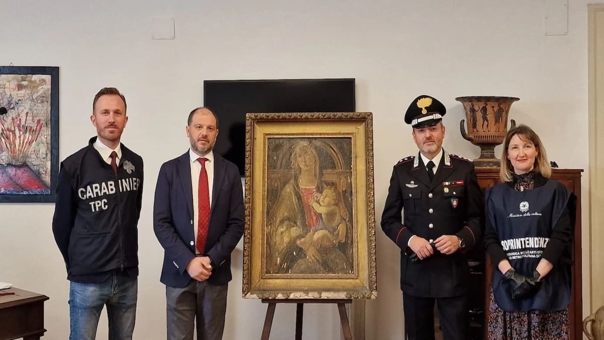 Ritrovato a Napoli un quadro di Botticelli che si riteneva perduto