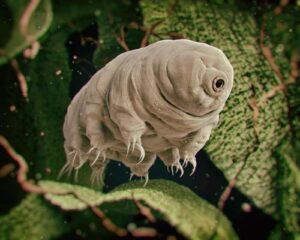 Illustrazione renderizzata in 3D di un tardigrado