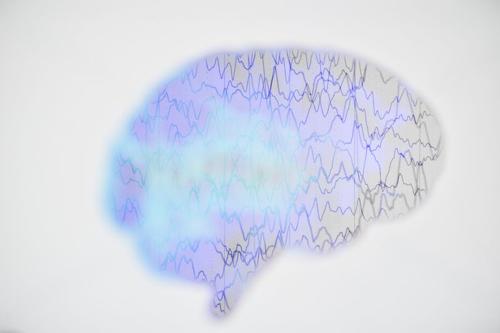 Segnali di pensiero nel cervello.