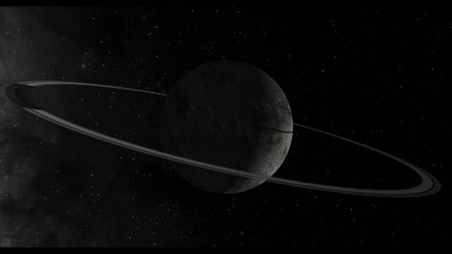 Questa visione di Chiron si rivela essere doppiamente sbagliata - non solo il pianeta minore non è sferico, ma invece di anelli ha un disco in movimento