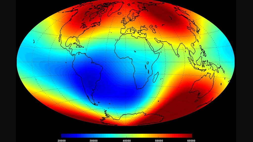 L’anomalia magnetica del Sud Atlantico è presente sul pianeta da milioni di anni