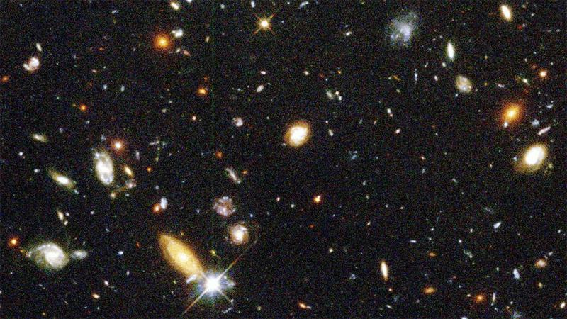 Hubble deep field view of the universe.