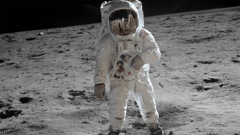 Neil Armstrong sulla Luna.