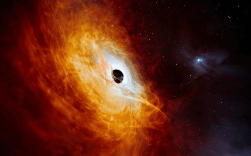 L'oggetto più luminoso dell'universo è difficile da rappresentare, ma sappiamo che c'è un buco nero al centro e un disco di accrescimento largo 7 anni luce