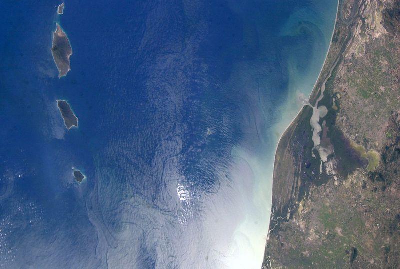 Un astronauta a bordo della ISS ha scattato questa foto del Pacifico orientale e delle Islas Marías nel 2003.