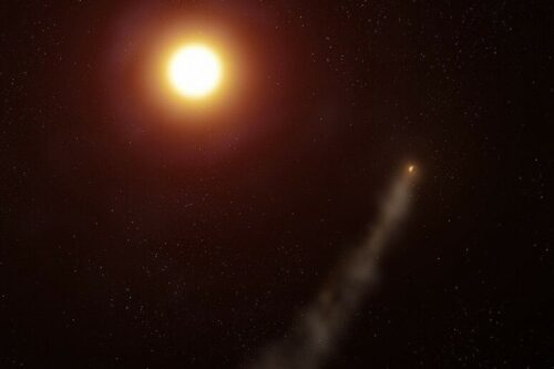 WASP-69b, il pianeta con una coda simile a una cometa