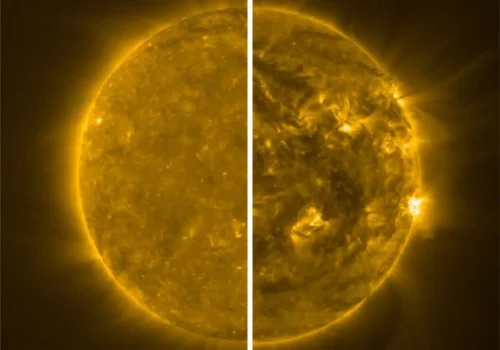 Un’immagine scioccante mostra come è cambiato il Sole in soli due anni