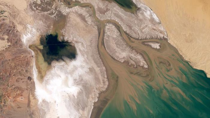 Immagine satellitare del Delta del fiume Colorado