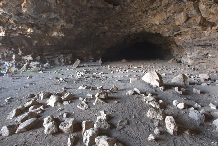 L'ingresso alla grotta di Umm Jirsan