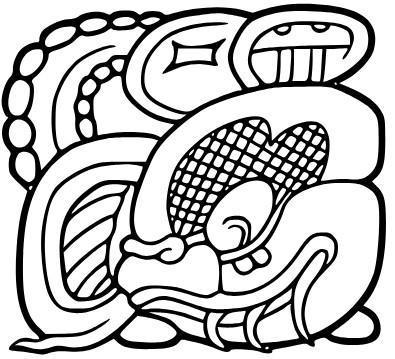 glifo Testa di Serpente Maya