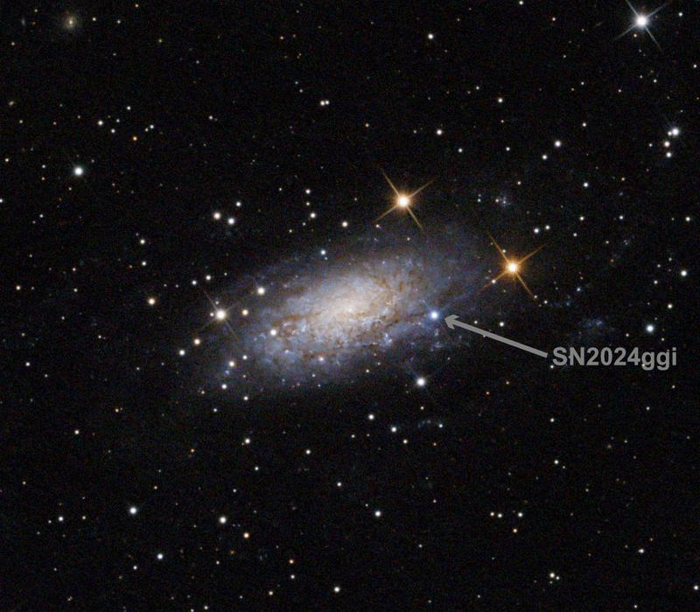 Scoperta di una nuova supernova vicina: SN 2024ggi nella NGC 3621