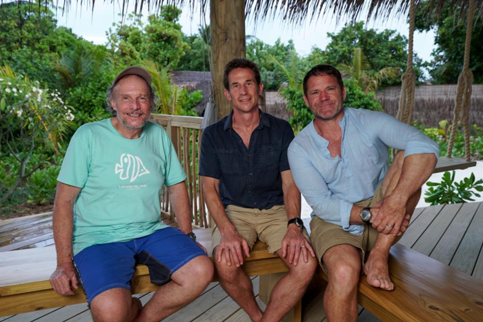 Prof Peter Harrison, Prof Steve Simpson, presentatore Steve Backshall