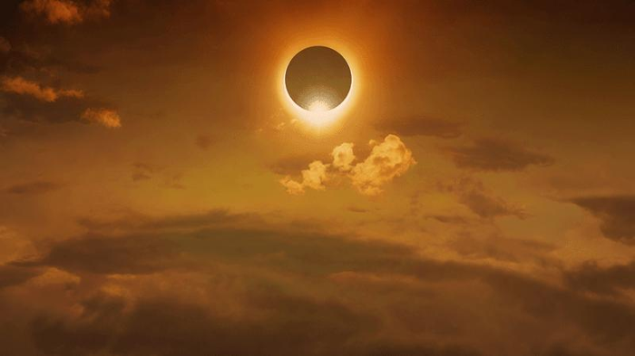 Un'eclissi solare totale