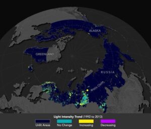 Luci notturne Artico Annotate