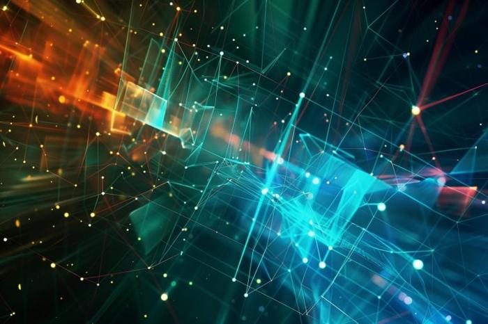 Concetto artistico per stabilizzare le reti quantistiche