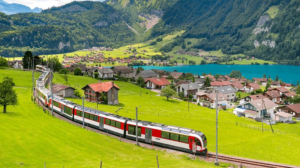 Un treno in Svizzera.