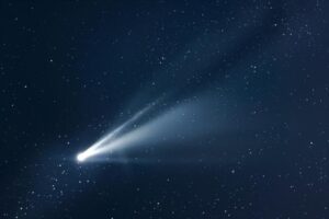 Concetto artistico della cometa nello spazio
