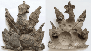 Raro aquila in ottone del XVIII secolo legata alla lotta per la libertà della Polonia trovata
